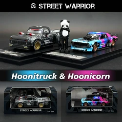 SW In Stock 1:64 Mustang Hoonicorn RTR F150 Hoonitruck Panda Figure Diecast Diorama Car Model Toy Street Warrior