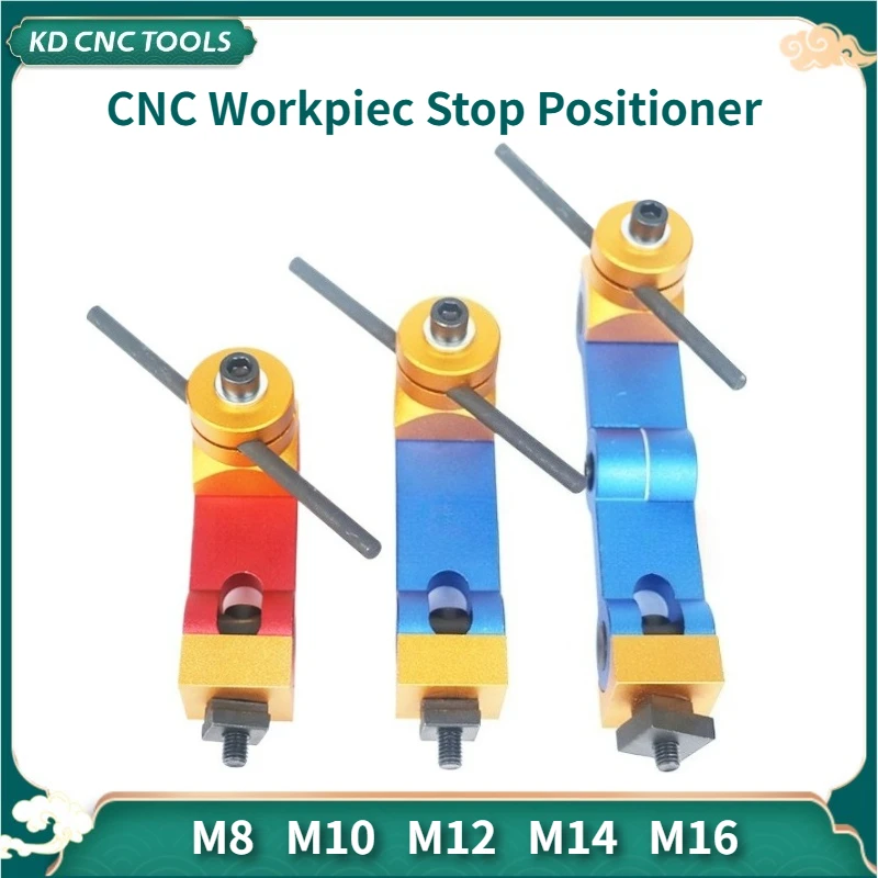 

M8 M10 M12 M14 M16 Universal Adjustable CNC Mill Machine Work Piece Stop Positioner Lathe Workpiece Multi Function Locator Tool