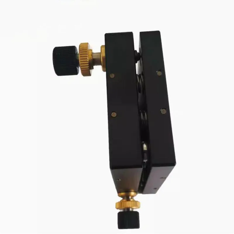Pitch and rotation adjustment for optical applications, manual dual-axis precise tilt phase