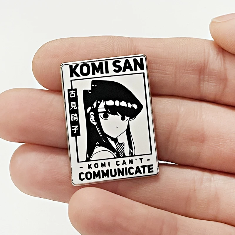Komi Can\'t Communicate enamel pin metal badge anime girl manga funny poster art brooches Jewelry Accessories Collectibles Gifts