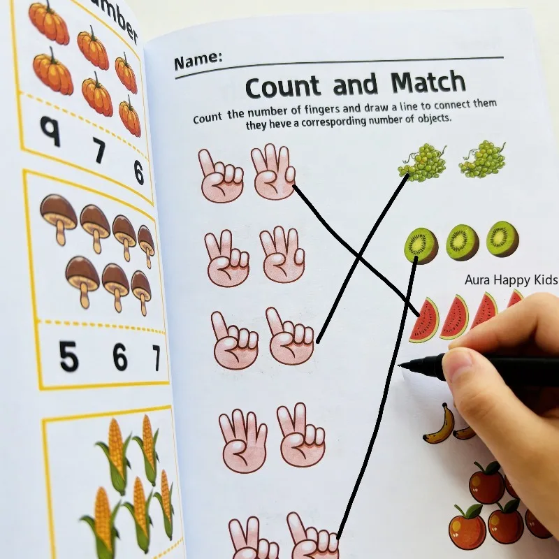 

A Fun Math Picture Fill-in Workbook Fill in The Corresponding Numbers Based on The Pattern Prompts Improve Mathematical Thinking