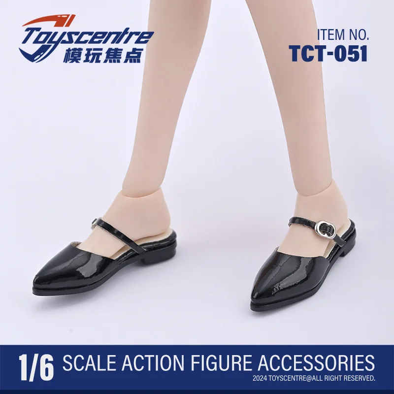In Stock Toyscentre TCT-051 1/6 Scale Female Soldier Sharp Pointed Flat Sandals Slippers Fit 12'' Action Figure Model Toy