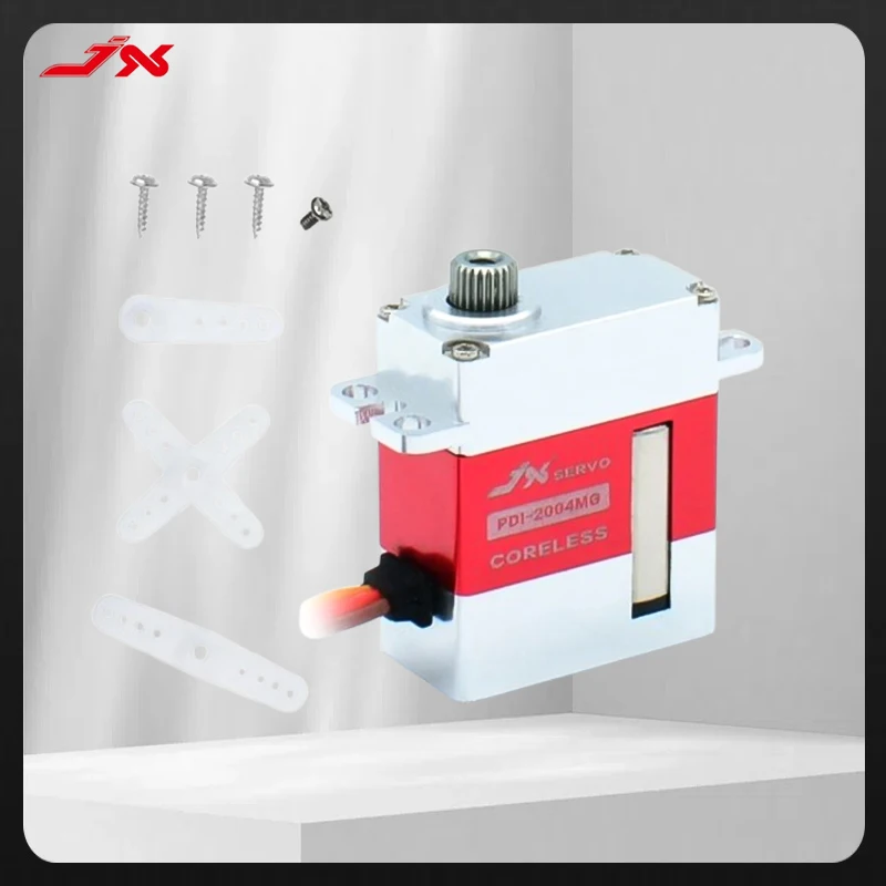 

JX Servo PDI-2004MG 4.2kg 0.08s Full CNC Aluminum Shell Digital Coreless Motor Servo For RC Car Drone Glider Helicopter Crawler