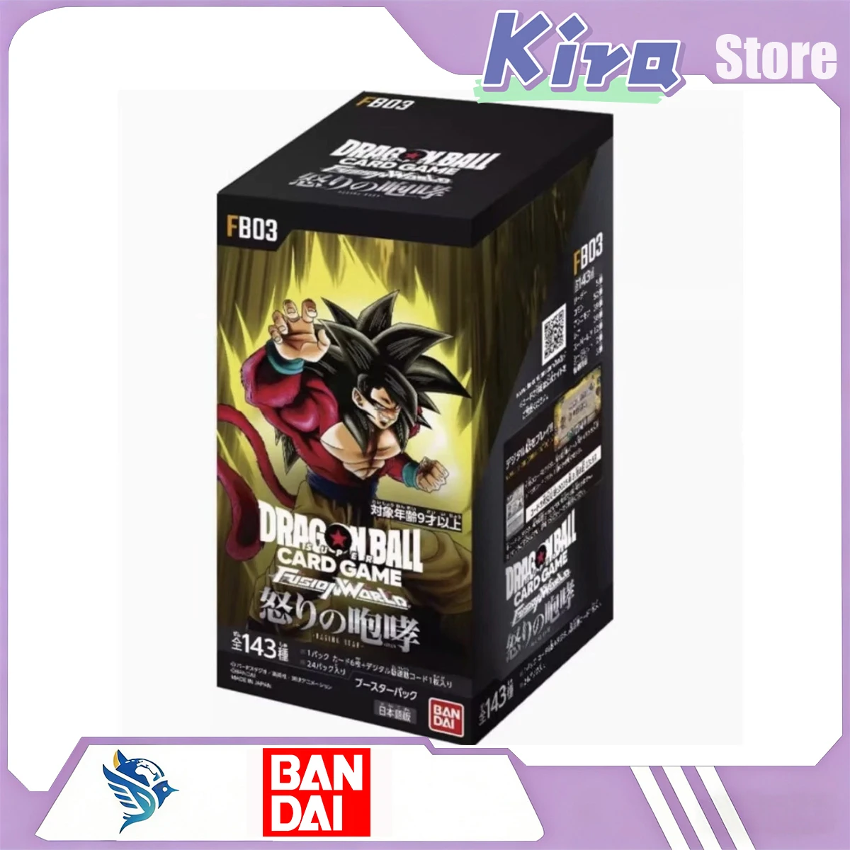 BANDAI Dragon Ball Super Card Game Fusion World TCG Collection Cards Japanese Version FB03 Raging Roar Anime Peripheral Boy Gift