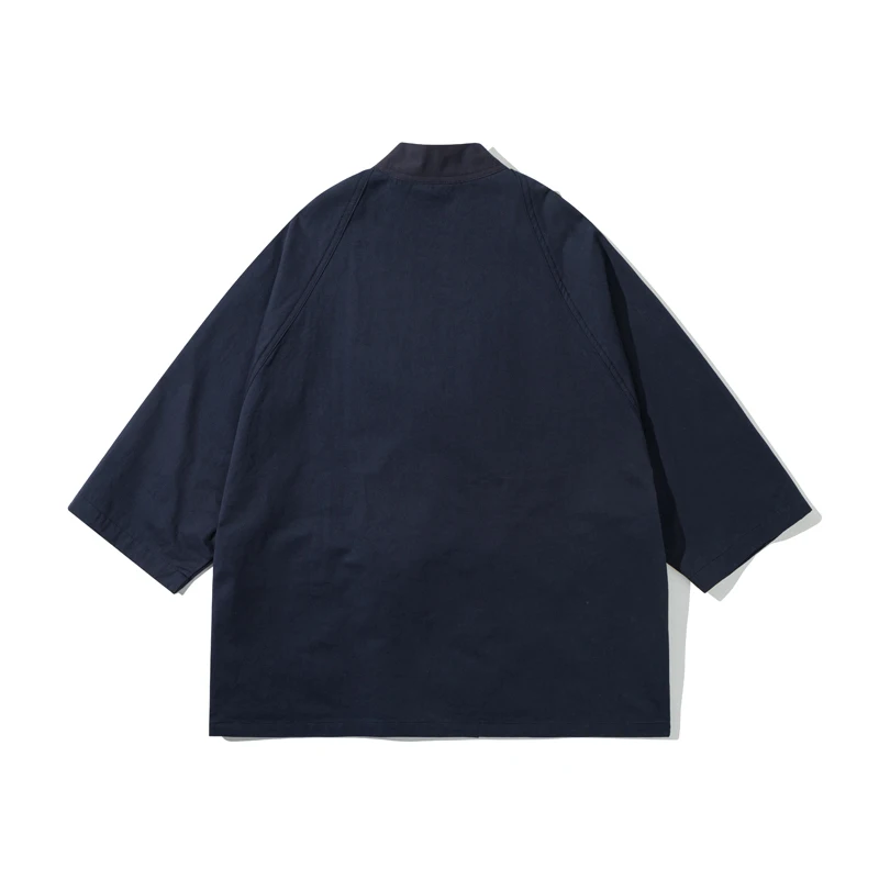 여름 남성 일본 streetwear 패션 느슨한 캐주얼 빈티지 기모노 카디건 셔츠 중국어 가운 자켓 블라우스