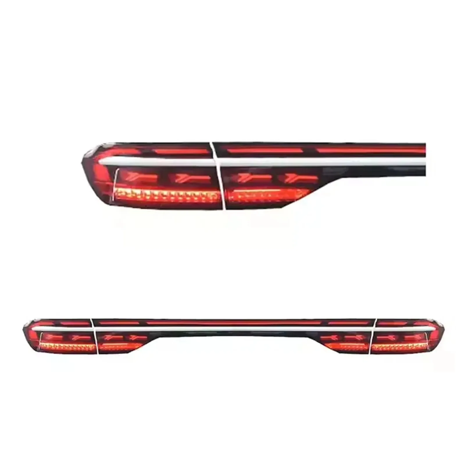 

Pair 2018-2022 Taillights with Middle Light for A8 Rear Lamp Tail Lamps Daytime Running Lights Car Tail Lights Assembly