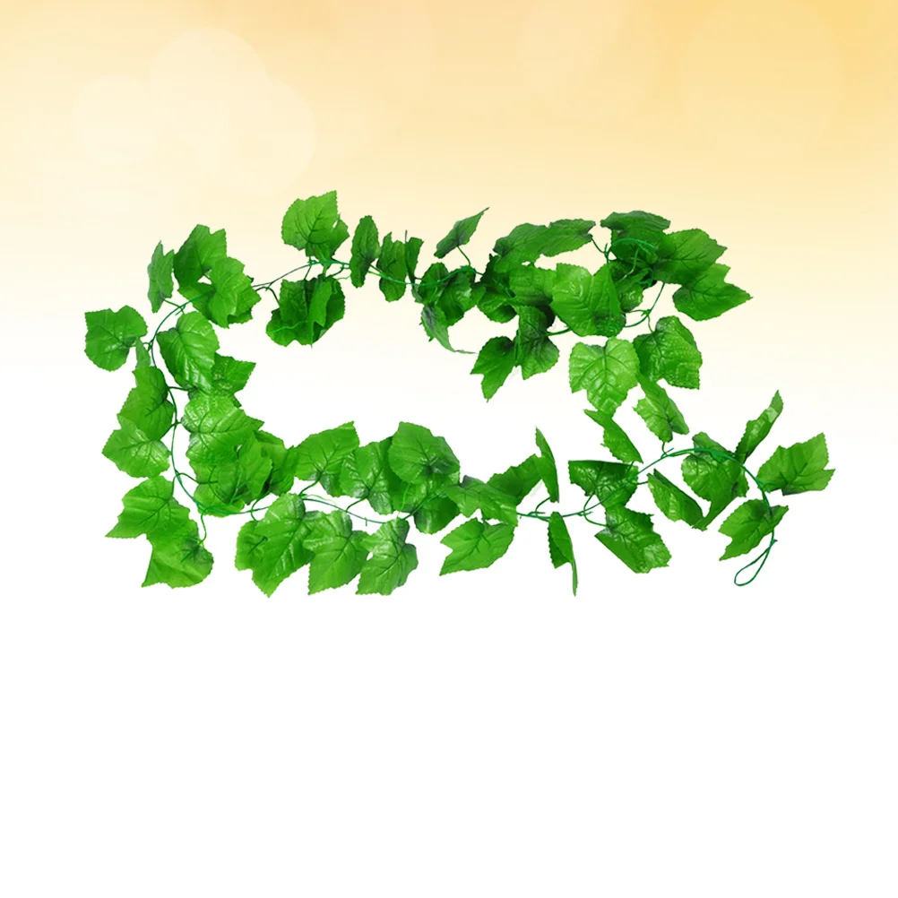 

2Pcs Simulation Grape Leaves Vine Premium Material Artificial Easy Hang Wedding Backdrop Banquet Table Centerpiece