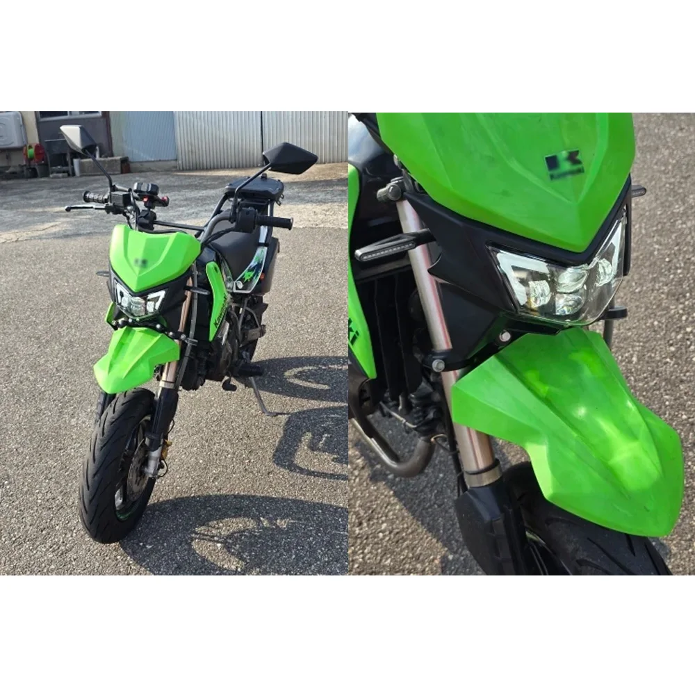 Image 7: Pour Kawasaki KLX125 D-Tracker KLX150 KLX 125 150 2010-2016, phare LED avec DRL, ensemble d'éclairage de moto E24 23007-0146
