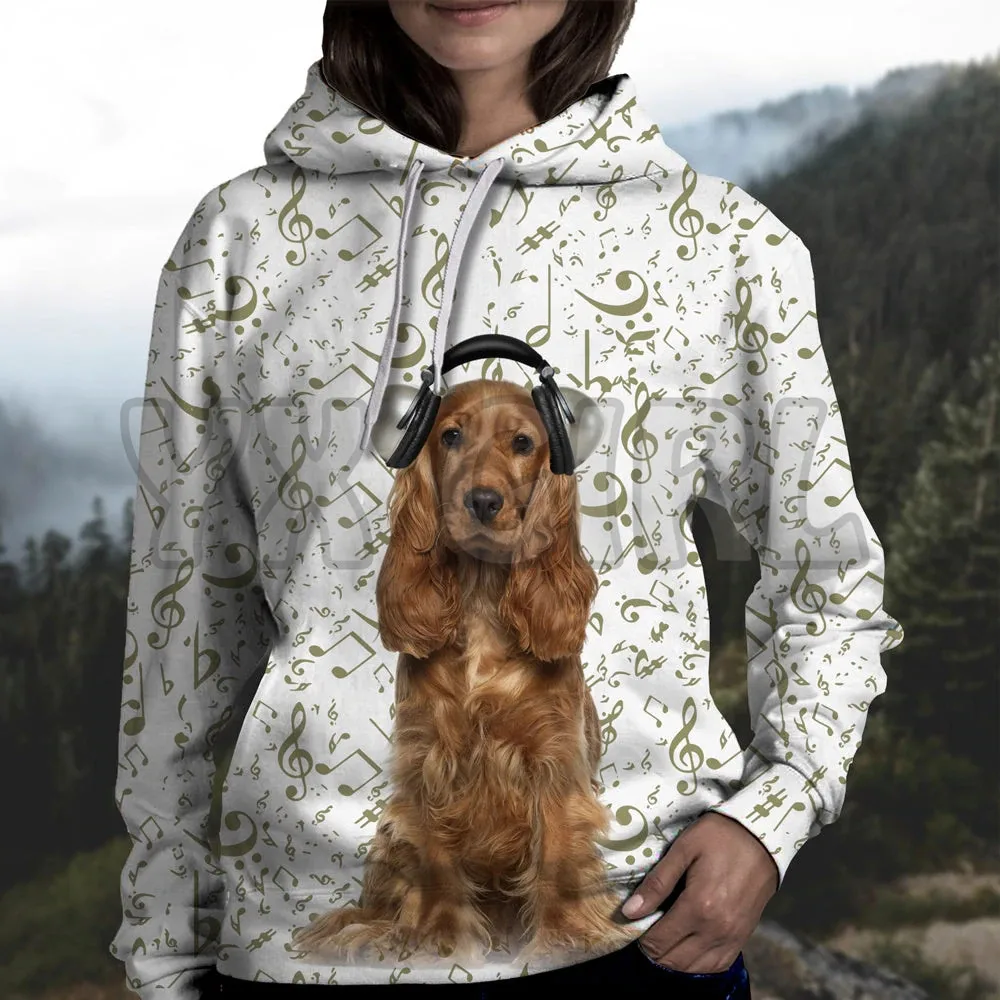 Sudadera con capucha con estampado 3D de perro salchicha, jerséis Unisex, chándal informal de calle