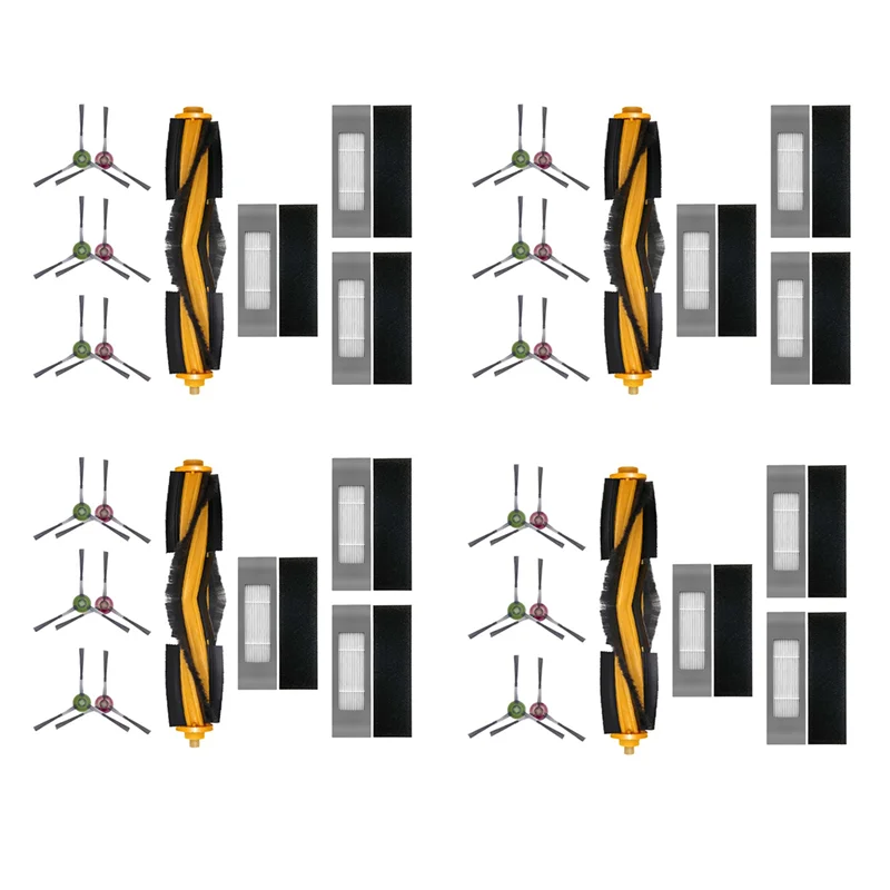

A58Z 4Set Suitable For ECOVACS Deebot Ozmo T8 T9 T8 Aivi Vacuum Cleaner Accessories Roller Brush Filter Edge Brush