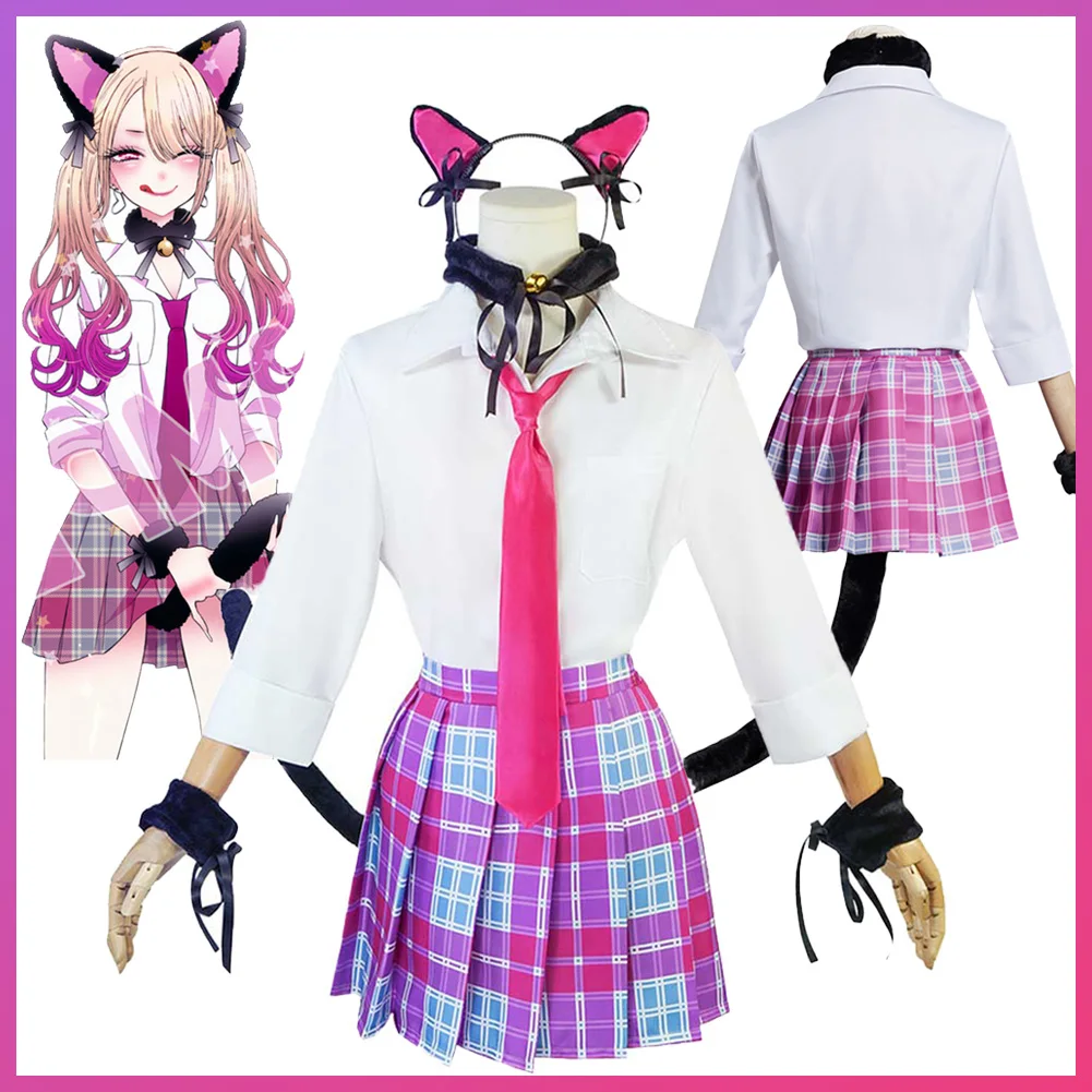

Disguise My Darling of Dress Up Kitagawa Marin Cosplay Catgirl Clothing Anime Costume Women Role Play Fancy Dress Up Party Cloth