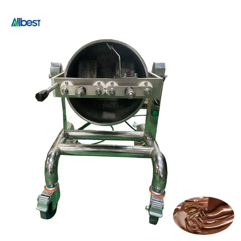 10L 25L 60L 100L Cocoa Bean Grinding Small Chocolate Stone Grinder Melanger Chocolate Melanger