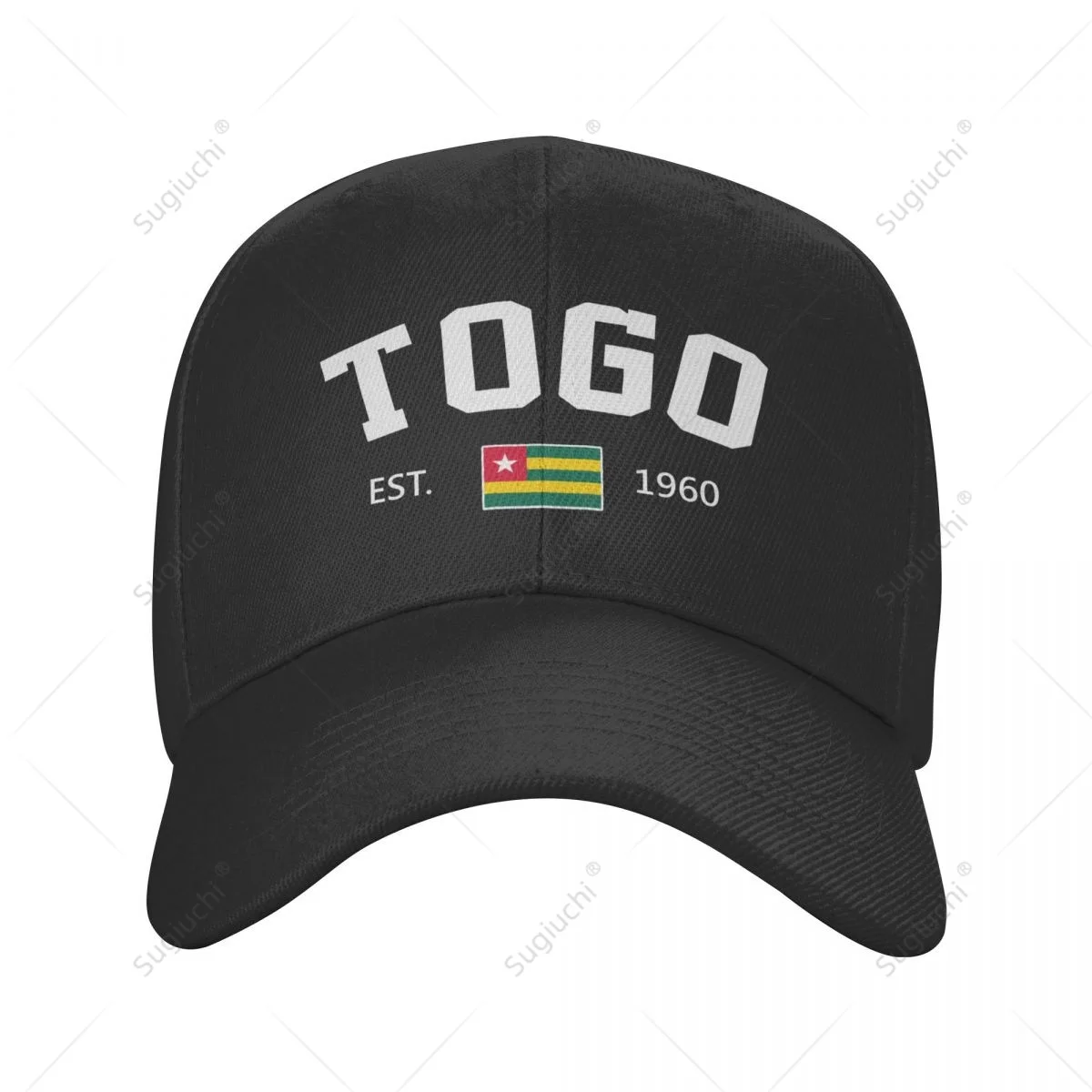 Unisex Baseball Cap Togo EST.1960 Independence Day Wild Sun Shade Peaked Adjustable Outdoor Caps for Men Women