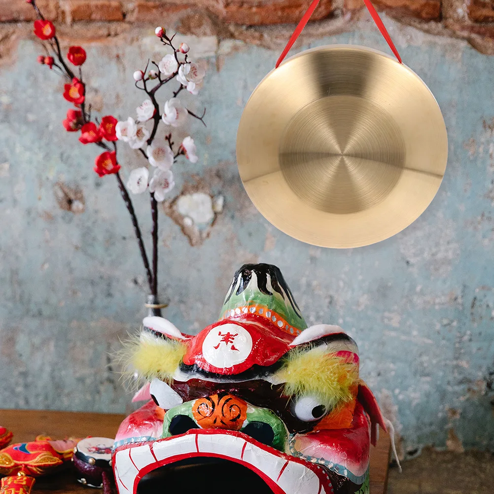 

Sturdy Hand Gong Percussion Instrument Handmade Quality Material Clear Loud Sound Hangable Kids Festival Party