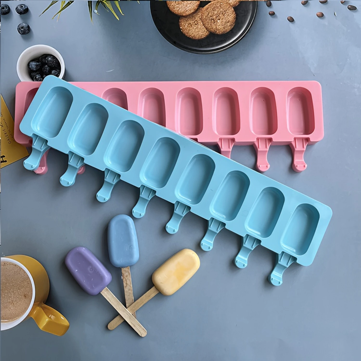 1 قطعة ، قالب المصاصة ، قالب المصاصة الإبداعية ، قالب المصاصة السيليكون ، قالب الآيس كريم ، صندوق مكعبات الثلج ، قالب المصاصة المنزلية ، آمنة