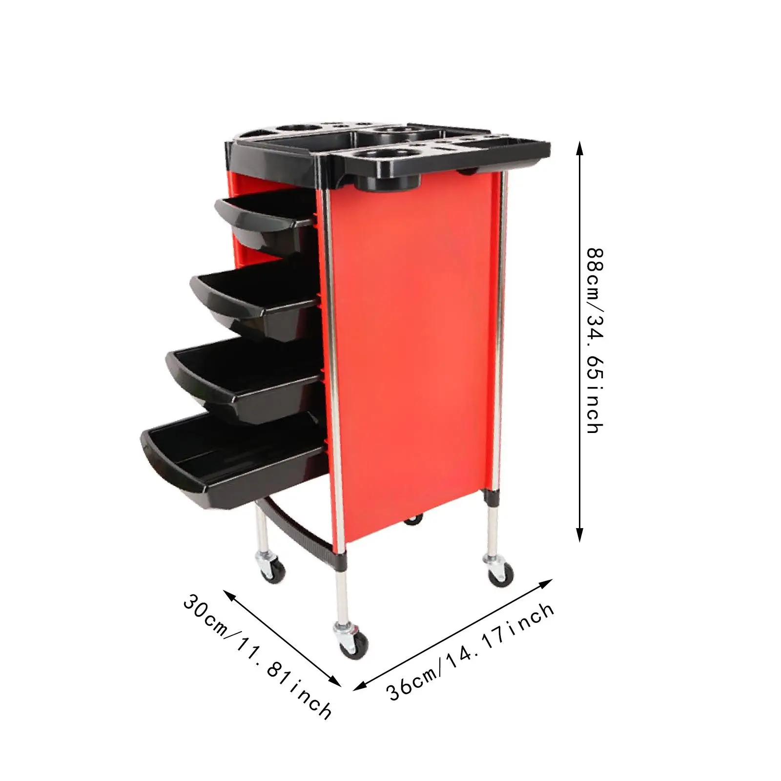 Hair Salon Trolley Cart for , Portable Storage Solution for Salons