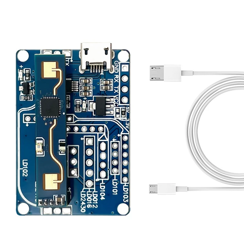 

LD2410B 24Ghz Radar Human Presence Sensing Module With BT+Radar Test Board 5V LD2420 Millimeter Wave Motion Sensor