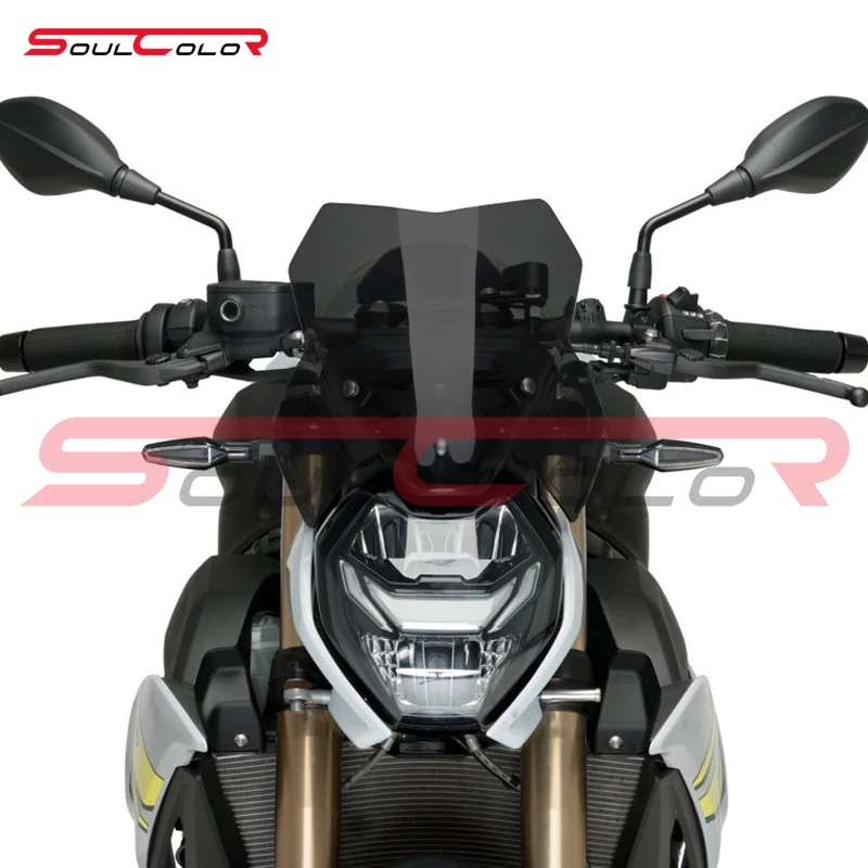 Motorcycle Sport Windshield Visor Black Windscreen Fits For BMW S1000R 2021 2022 2023 2024 s1000r 21-24 M1000R m1000r