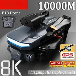 Lenovo optyczne unikanie przeszkód fotografia P18 Pro Drone 8k Gps Hd potrójna kamera z pozycjonowaniem Rc Quadcopter