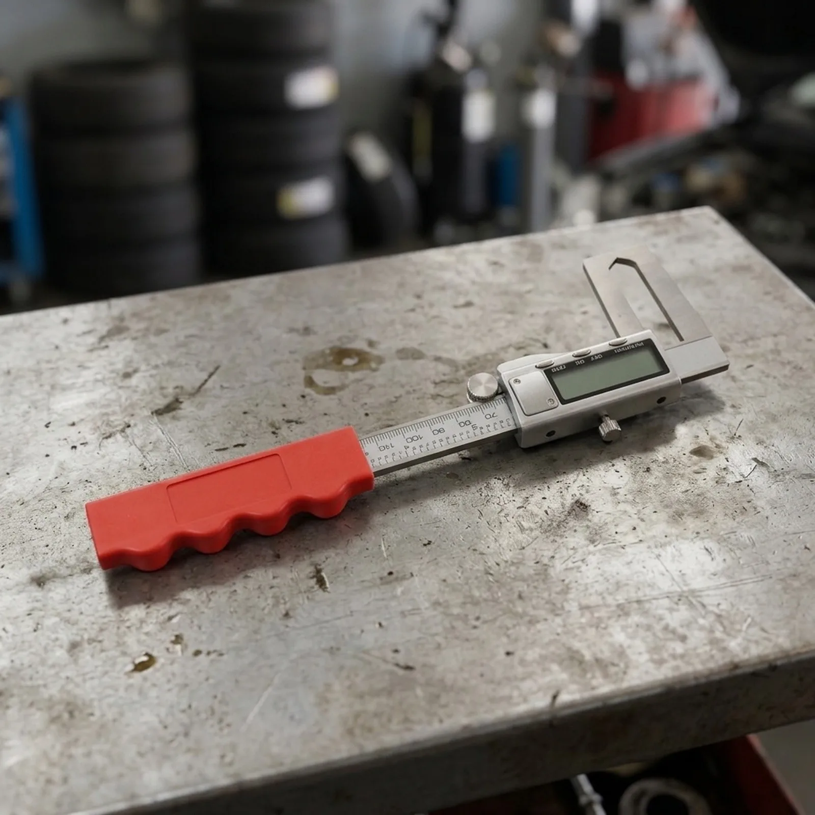 Accurate Brake Pad Measurement Stainless Steel Caliper Auto Maintenance Tool Brake Pad Inspection Digital Display