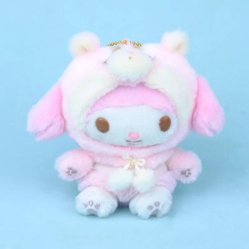 Sanrio Kawali Kuromi Hello Kitty My Melody Cinnamoroll Pillow Plush Toys Plushie Keychain Stuffed Doll for Kids gift