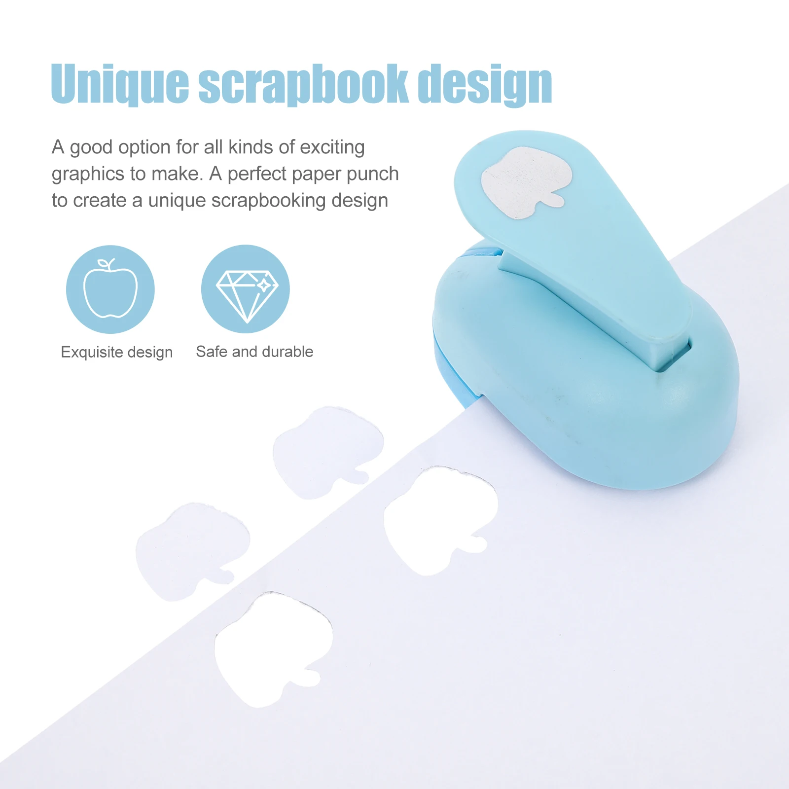 DIY Paper Embossing Tool Scrapbooking Puncher Craft Punch Lightweight Portable Hole Punch Device Homemade Cards Clean Cuts