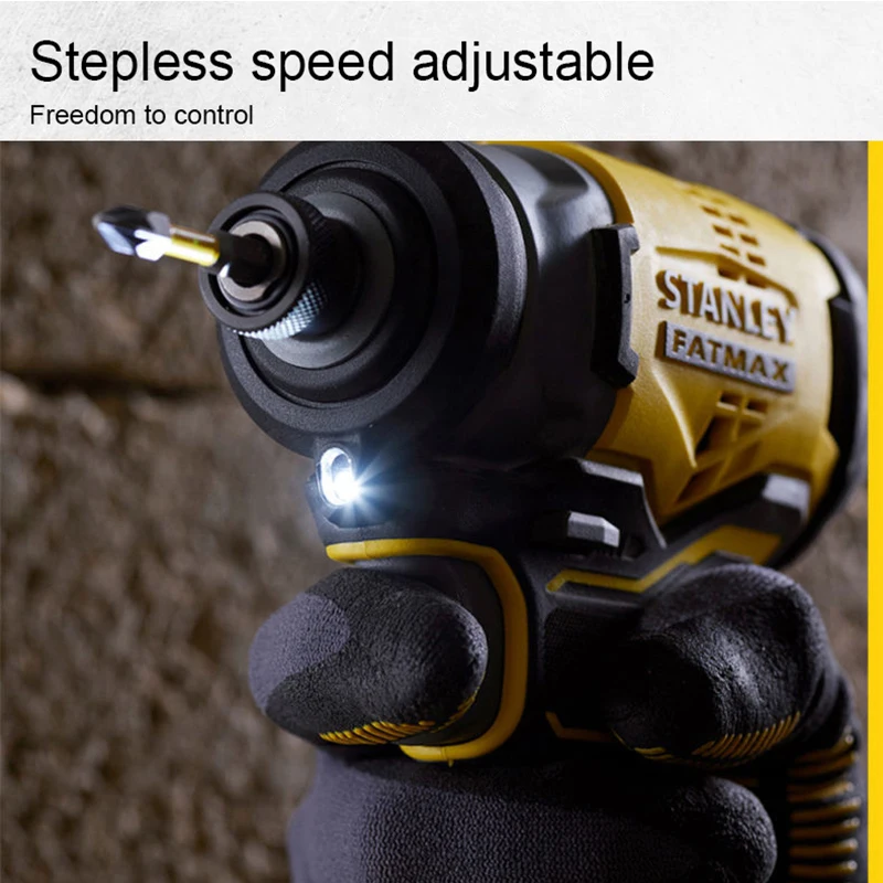 Stanley SBI810 Cordless Impact Screwdriver Brushless 20v Torque 170Nm 2800rpm 3500bpm Rubber Hand Universal Craftsman Battery