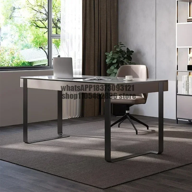 Modern Minimalist Office Desk Aesthetic Nordic Crafts Standing Office Desk European Trendy Furniture