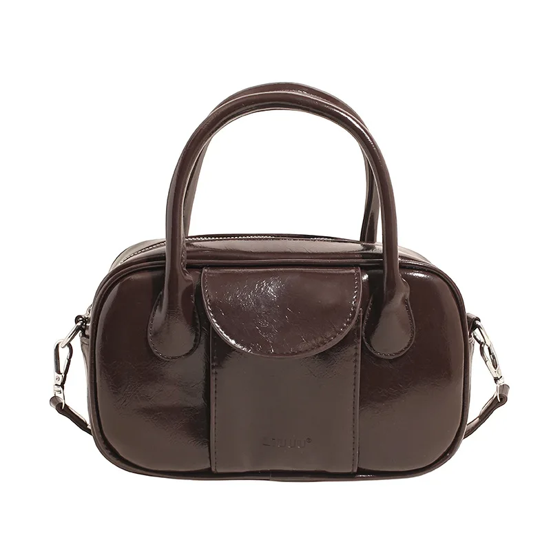 حقيبة يد جديدة على شكل وسادة لعام 2025 للنساء، حقيبة كتف كروس من الجلد الطبيعي متعددة الاتجاهات، محفظة أنيقة ذات سعة كبيرة #4