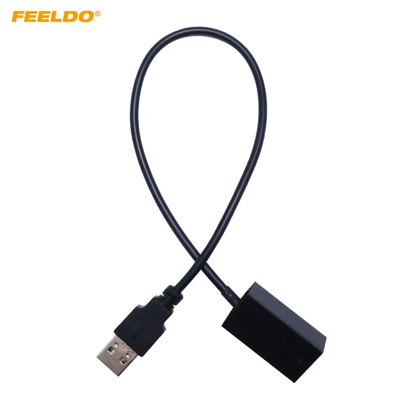 

FEELDO 10Pcs AUX Extension USB Adapter Cable Wire For Honda Civic/Jazz/CR-V/Accord/Costa/Odyssey OEM Head Unit Audio Media Syste