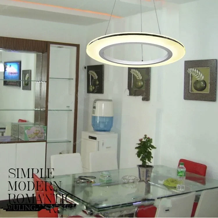 NEW Modern LED Chandelier  Acrylic Round LED Light Fixture DIY Style Wire Adjustable LED Lamp for Hotel,Living Dining room