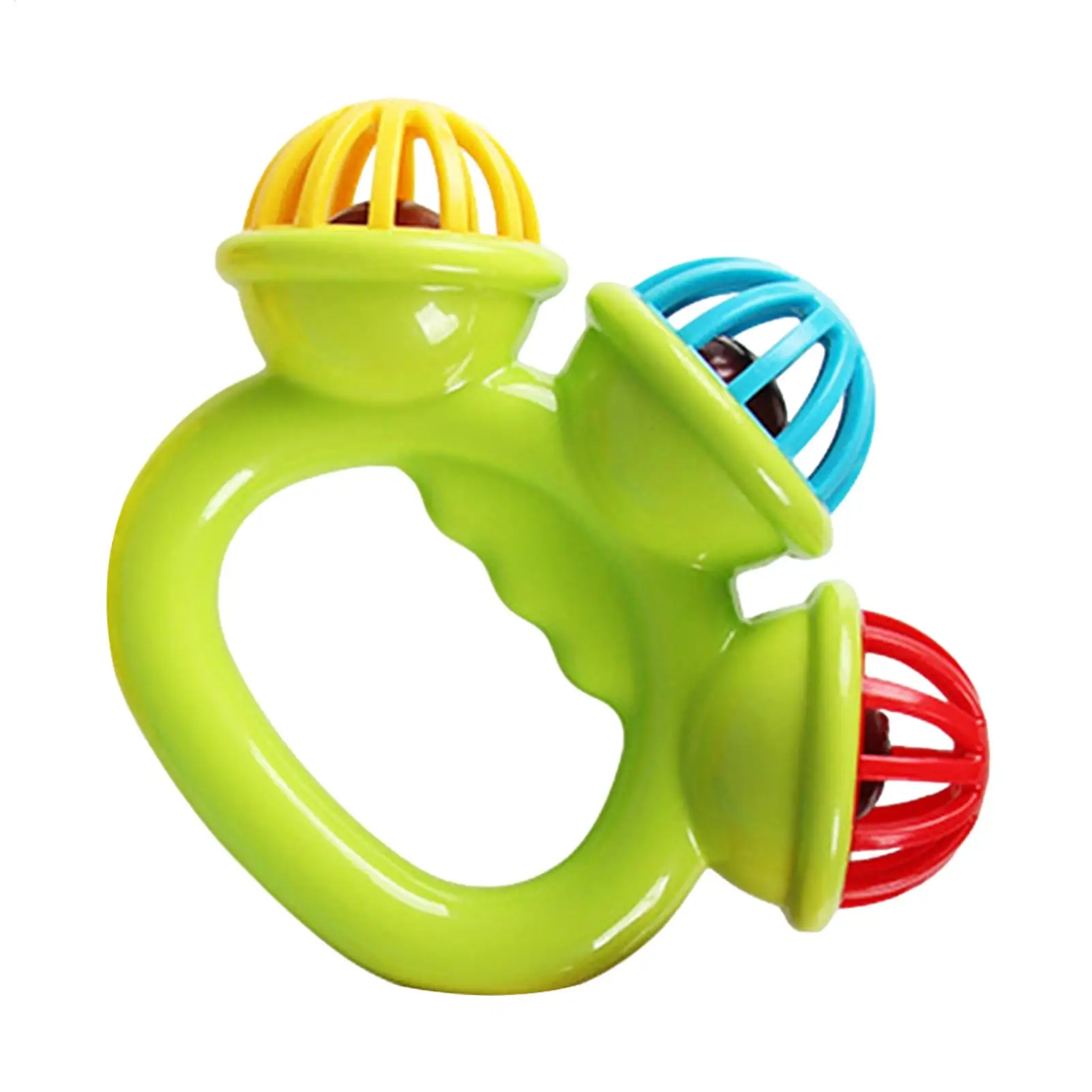 Infant comfort rattle 0-3 years old ringing three-headed be Hand Grasping Ball Toys Rattle Early Educational Hand Bell Baby Toys