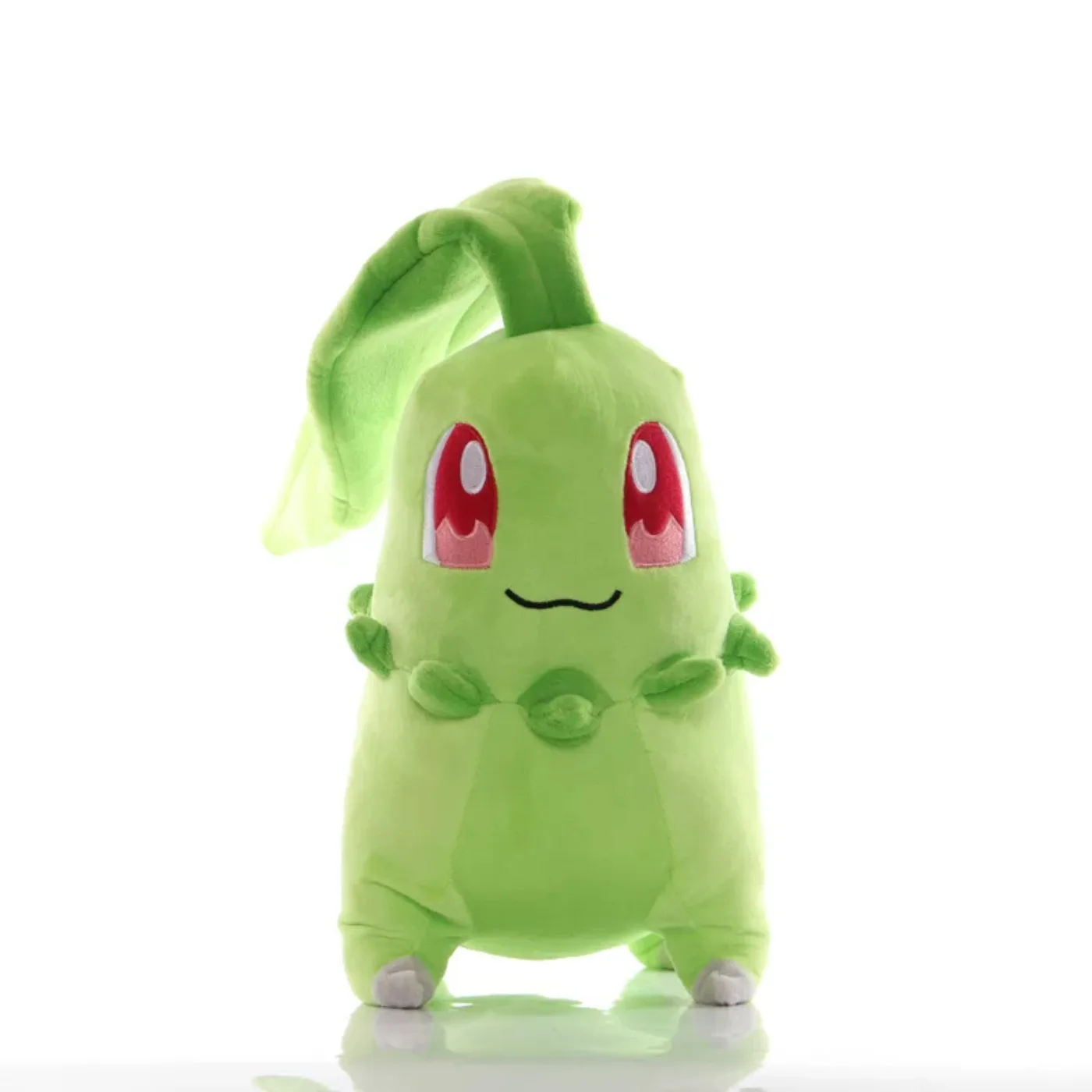 20Cm Pokemon Chikorita Plush Toys Soft Stuffed Cartoon Chikorita Doll Kawaii Japan Anime Elf Plush Doll Birthday Gift Friends