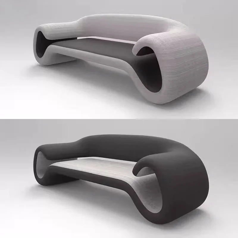 Nordic, designer, new, sofa, special shaped, curved, light luxury, personality