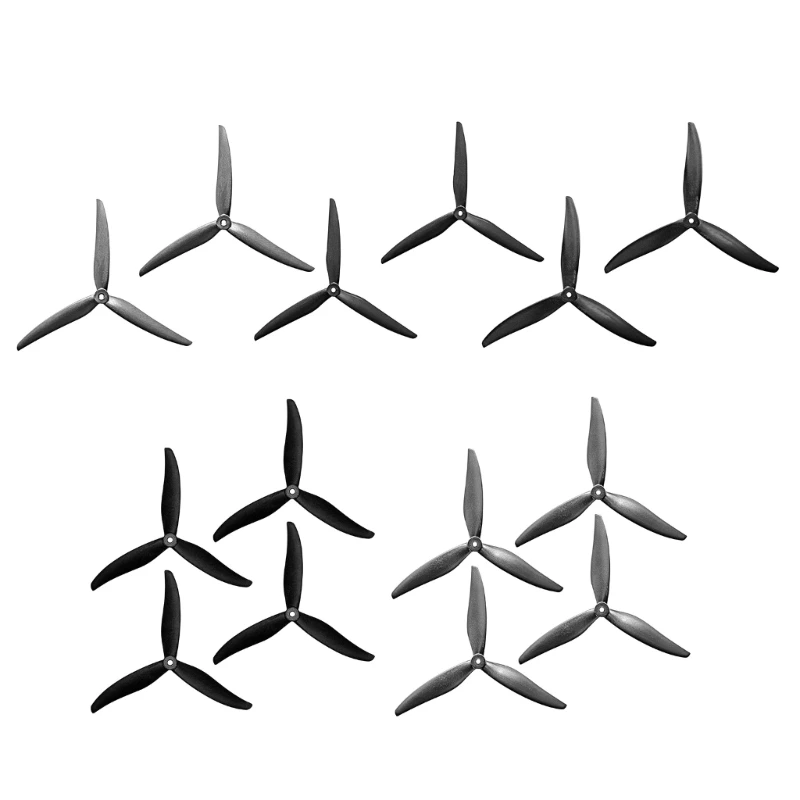 7037/8040/8060/9045/1050 مراوح عززت الكربون النايلون المروحة 3-شفرة دروبشيب