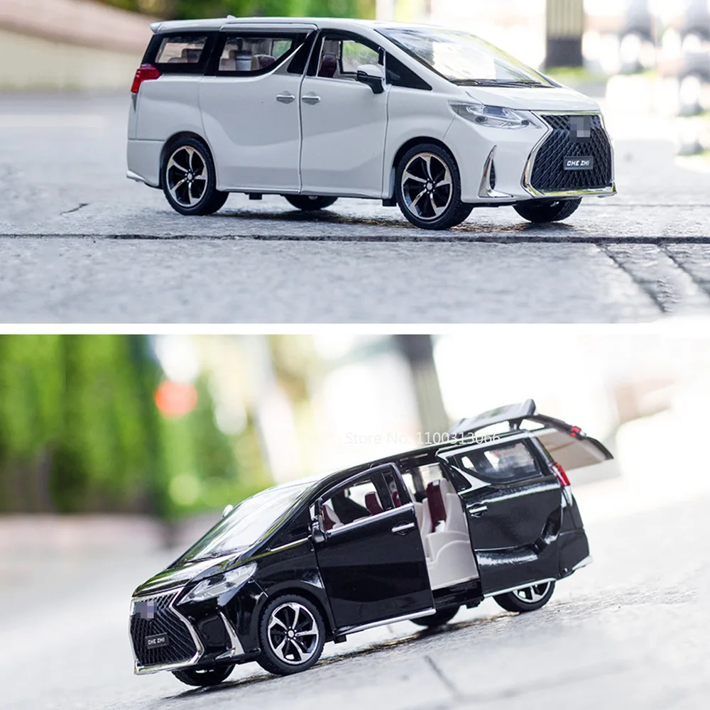 1:24 Schaal Legering LM300H LX570 Model Auto Diecast Speelgoed 6 Deuren Geopend Wiel Trek Voertuigen Modellen voor Kinderen Verjaardagscadeautjes