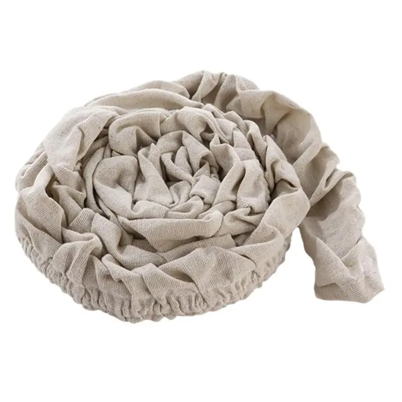 ABRU-2Pack 6FT Linen Fabric Cord Covers Chandelier Chains & Wires Cleaner Home Décor Setup