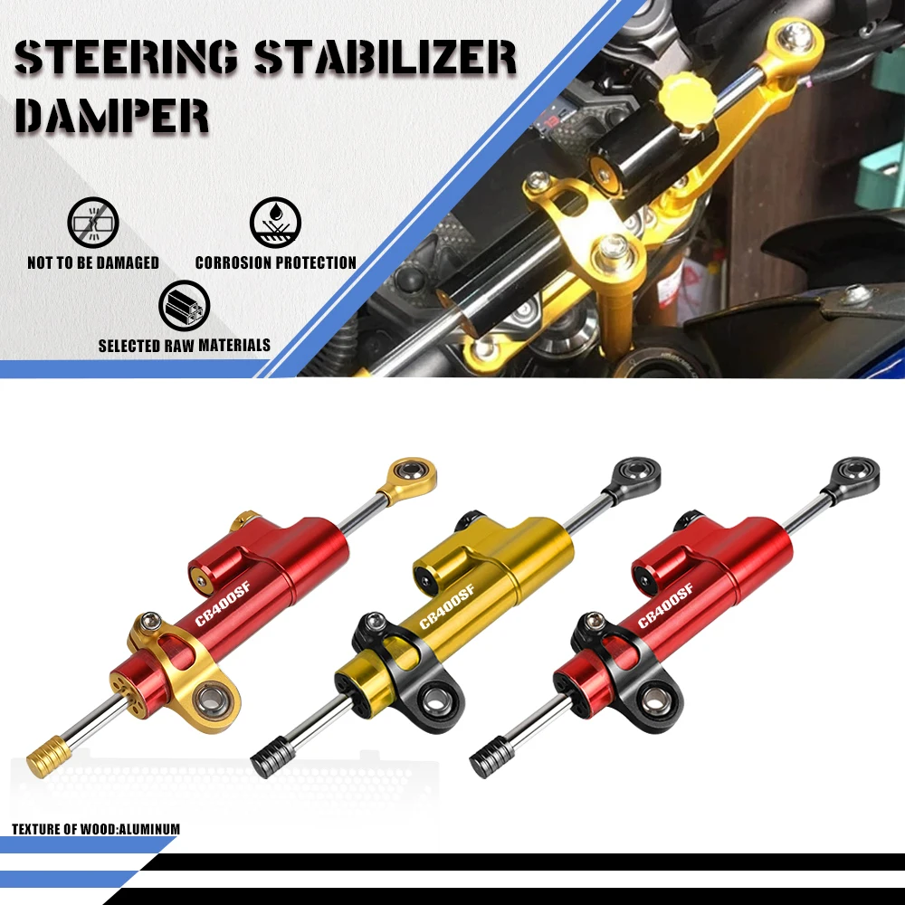 

For Honda CB400SF VTEC 1992-1998 1993-1995 1996 CB 400 SF Steering Stabilizer Damper Bracket Adjustable Motorcycle accessories