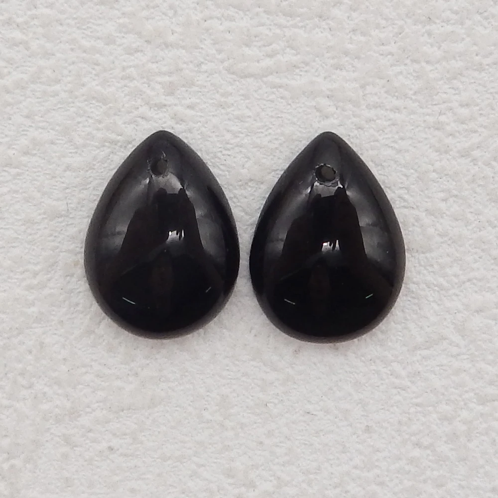 Natural Obsidian Water Drop Earrings  Design Drill Accessory Fashion Woman Beads Semi-precious Stones Jewelry