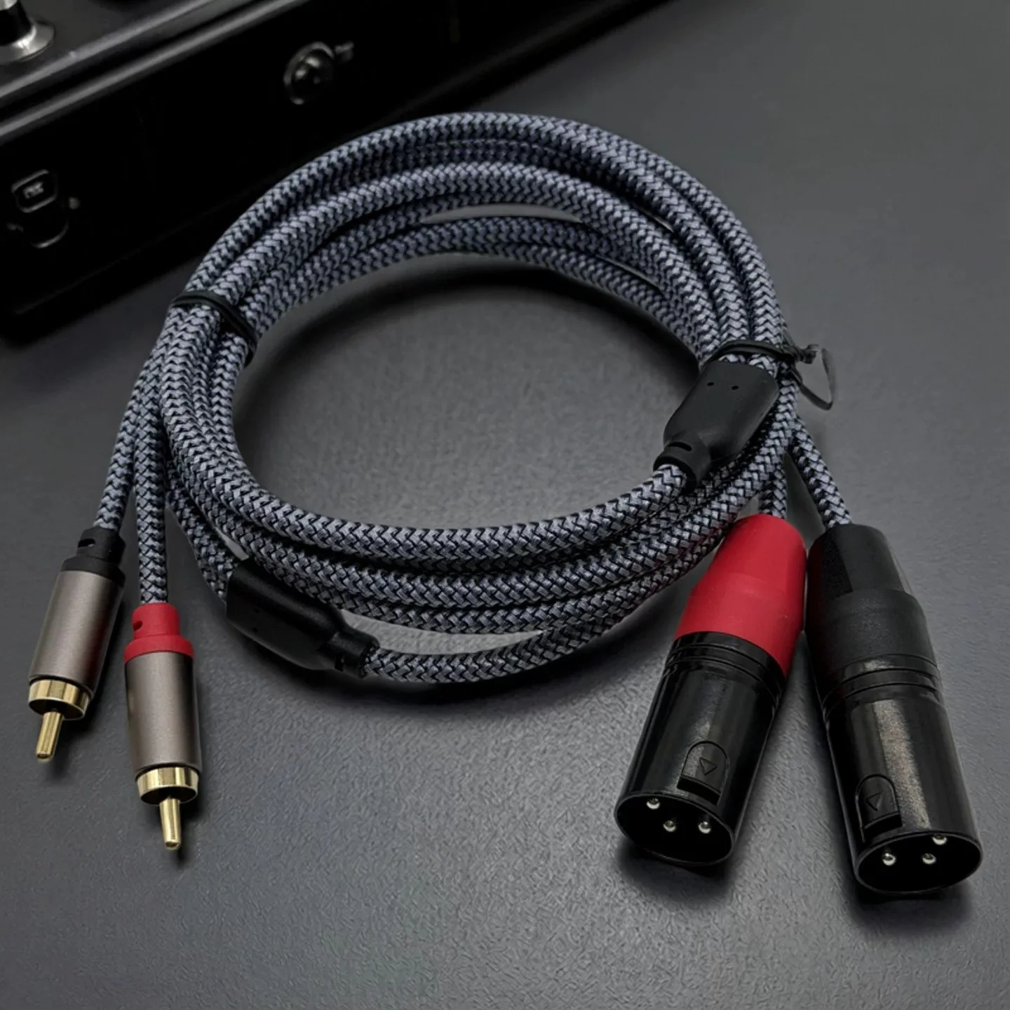 Cable de audio HIFI 2RCA a 2XLR (macho), cable XLR de 3 pines (hembra) a RCA macho para altavoz, amplificador, mezclador, cable de conexión