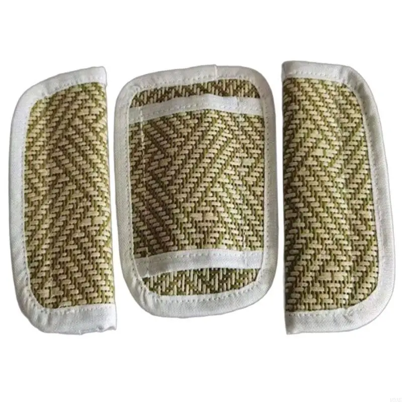 95AE عربة أطفال حزام الكتف وسادة مقاعد حزام حزام وسادة حزام الكتف غطاء حامي تنفس عربة مقاعد حزام وسادة #4