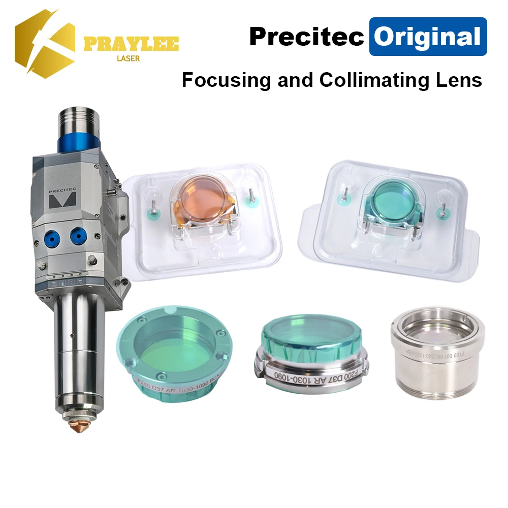 Precitec Original Laser Focusing and Collimating Lens with Holder D30 D37 for HPSSL Procutter 1.0 2.0 Laser Cutting Head