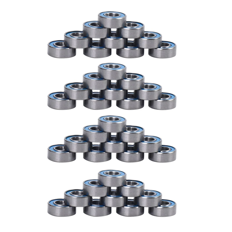 FBIL-40Pcs MR115 2RS Ball Bearings 5X11x4mm For Traxxas Slash Rustler Stampede Wheel