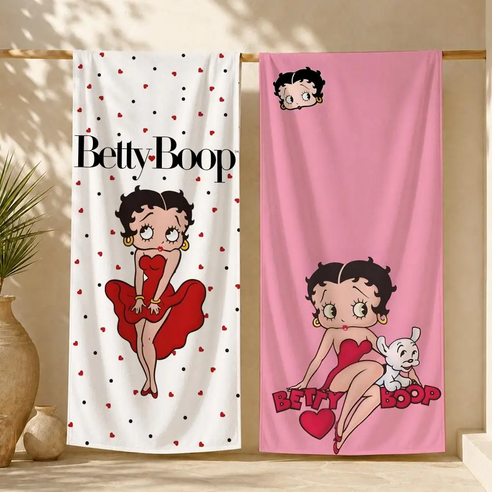 Betty Boop cute Towel ultra-fine fiber quick drying absorbent towel, beach swimming vacation beach towel