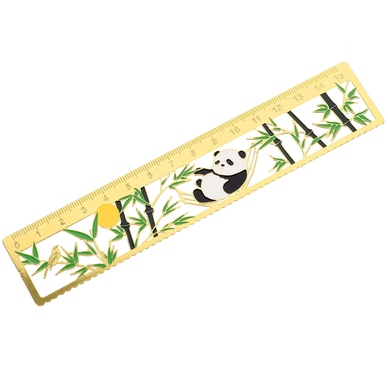 Chinese Style Gift Bookmark Metal Small Teachers Bookmarks Decorative Straight Ruler