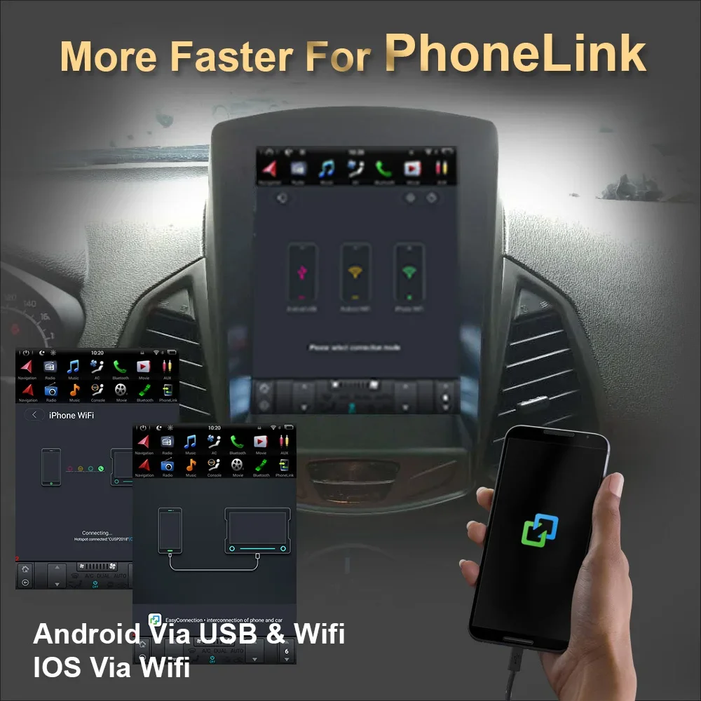 أندرويد 11 سيارة لتحديد المواقع والملاحة لسيارة فورد EcoSport 2013-(الجيل الثاني) تسلا نمط راديو تلقائي ستيريو مشغل وسائط متعددة