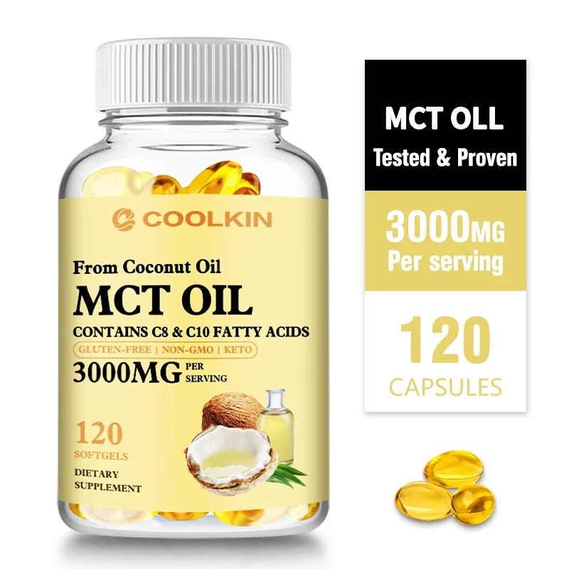 MCT Oil - Helps Reduce Excess Fat in The Abdomen, Arms and Thighs, Promotes Healthy Digestive System