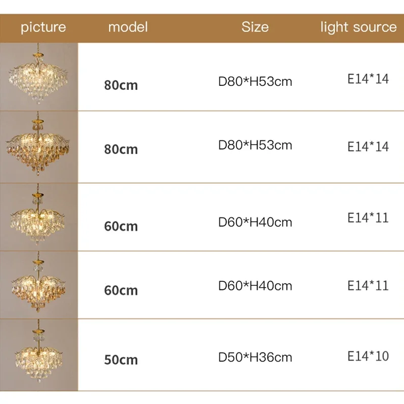 Crystal Chandelier Master Bedroom Chandelier Dining Room Decoration Ceiling Mounted Light Fixture Modern Minimalist And Luxuriou