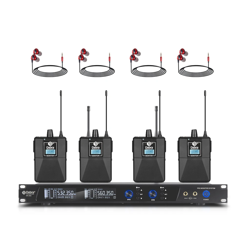 

2025 hot sale ER-202 Professional Stage Singing Studio Recording In-Ear Earphone System Wireless BT5.0 XLR Metal & Plast