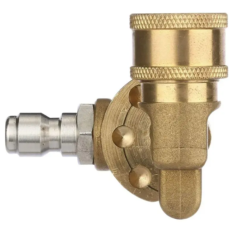 Ingenious-180° Swivel Joint High Pressure Washer Wash Water Nozzle 1/4 Quick Connection For Cleaning Car Wash Machine Parts Acce